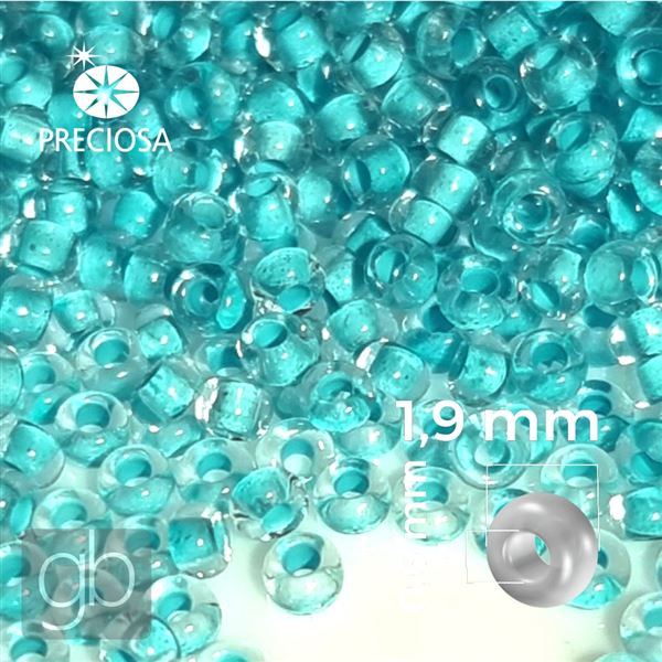 Preciosa Seed Beads 12/0 1,9 mm Turquoise 38658 50 g