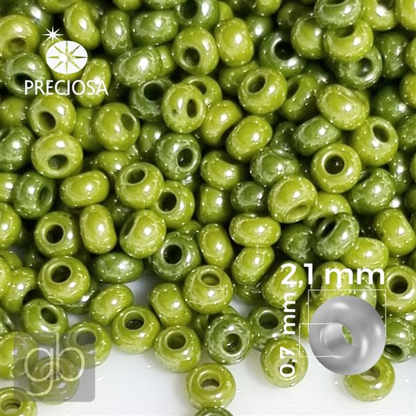 Preciosa Seed beads 12/0 1,9 mm Green 83113 50 g