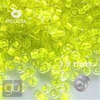 Preciosa Seed beads 12/0 1,9 mm Yellow NEON 50 g