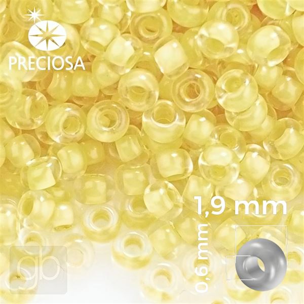 Preciosa Seed beads 12/0 1,9 mm Yellow 38681 50 g