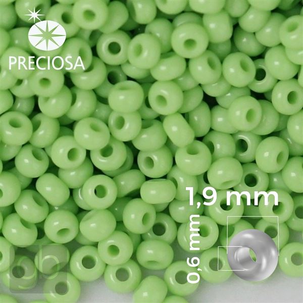 Preciosa Seed beads 12/0 1,9 mm Green 53410 50 g