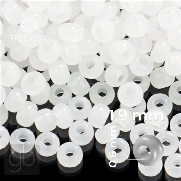 Preciosa Seed beads 12/0 1,9 mm White 02090 20 g