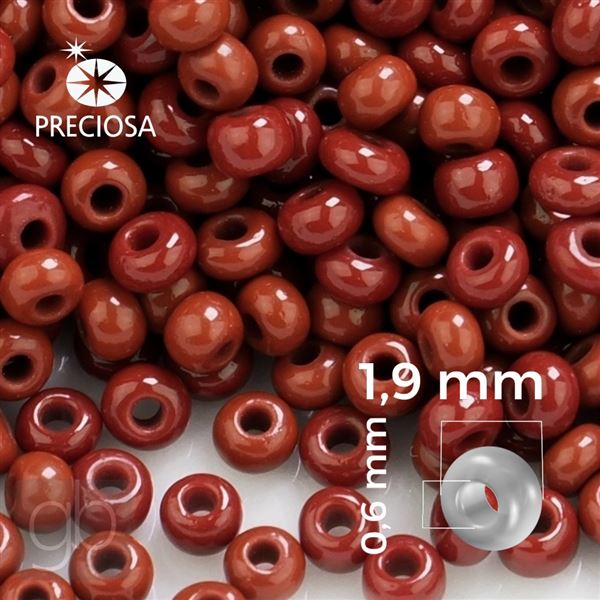 Preciosa Seed beads 12/0 1,9 mm Brown 13600 20 g