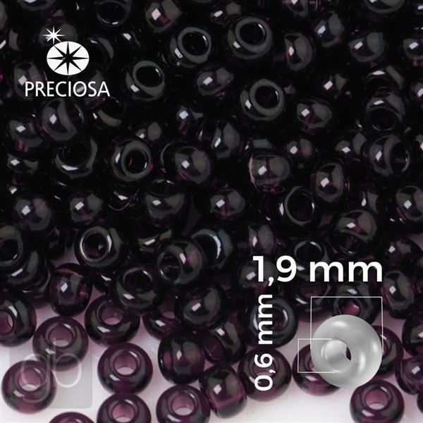 Preciosa Seed beads 12/0 1,9 mm Purple 20080 20 g