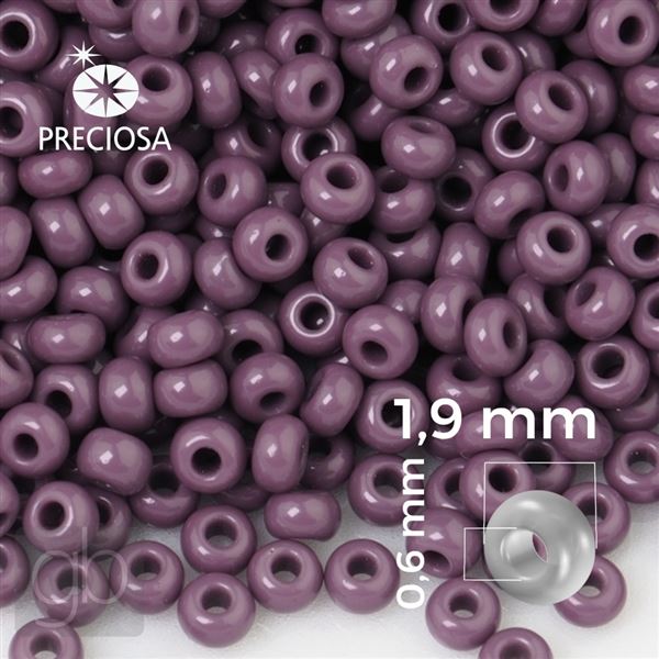 Preciosa Seed beads 12/0 1,9 mm Purple 23040 20 g