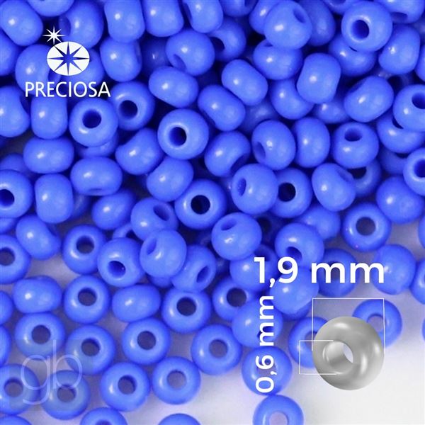 Preciosa Seed beads 12/0 1,9 mm Blue 33040 20 g