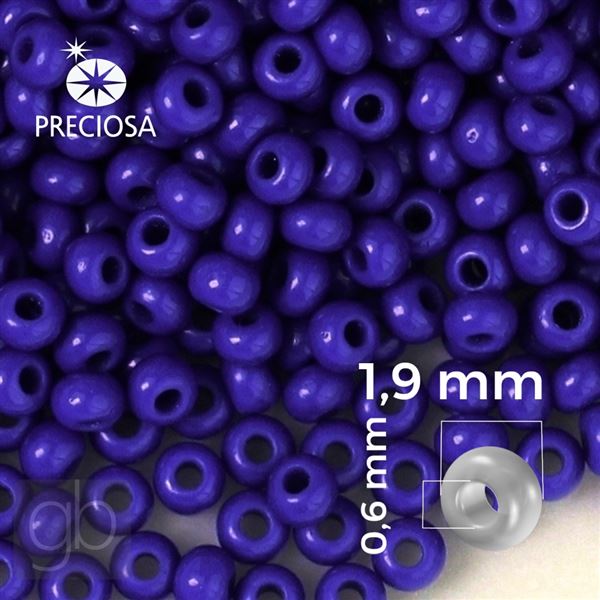 Preciosa Seed beads 12/0 1,9 mm Blue 33060 20 g