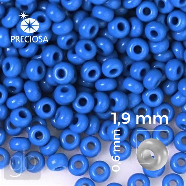 Preciosa Seed beads 12/0 1,9 mm Blue 33210 20 g