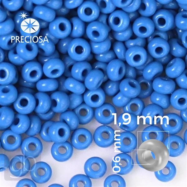 Preciosa Seed beads 12/0 1,9 mm Blue 33220 20 g