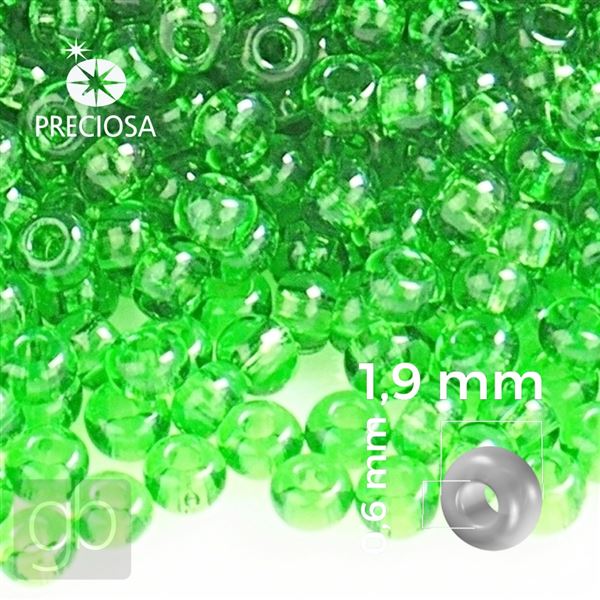 Preciosa Seed beads 12/0 1,9 mm Green 50100 20 g