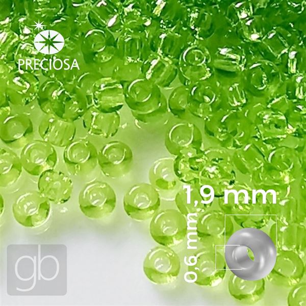 Preciosa Seed beads 12/0 1,9 mm Green 50220 20 g