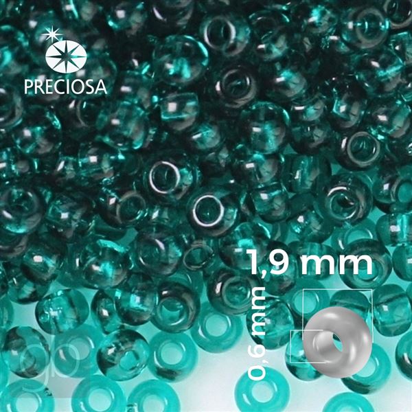 Preciosa Seed beads 12/0 1,9 mm Green 50710 20 g