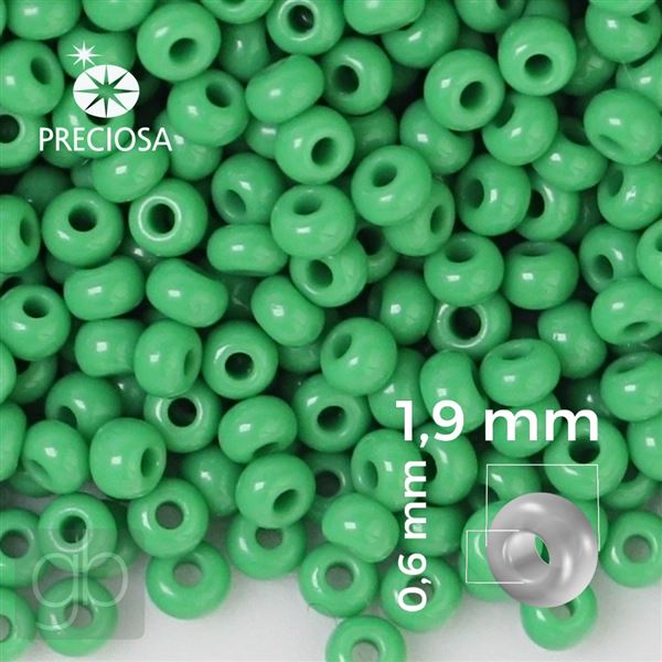 Preciosa Seed beads 12/0 1,9 mm Green 53250 20 g