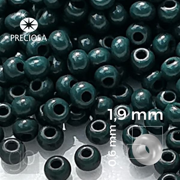 Preciosa Seed beads 12/0 1,9 mm Green 53270 20 g