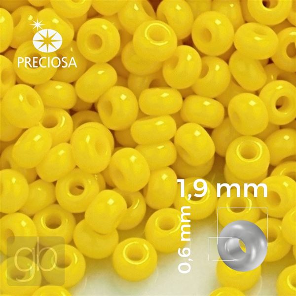 Preciosa Seed beads 12/0 1,9 mm Yellow 83110 20 g