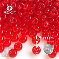 Preciosa Seed beads 12/0 1,9 mm Red 90070 20 g