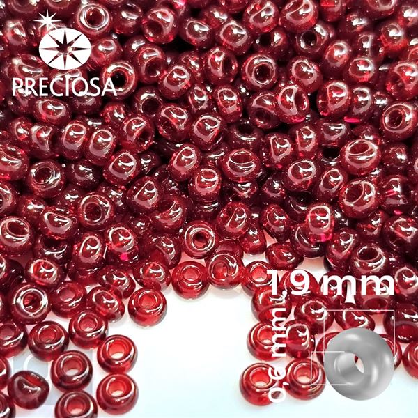 Preciosa Seed beads 12/0 1,9 mm Red 90120 20 g