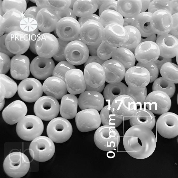 Preciosa Seed beads 13/0 1,7 mm White 46102 20 g