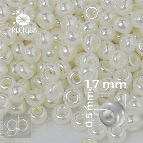 Preciosa Seed beads 13/0 1,7 mm Beige 47102 20 g