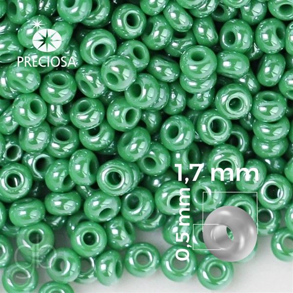 Preciosa Seed beads 13/0 1,7 mm Green 58250 20 g