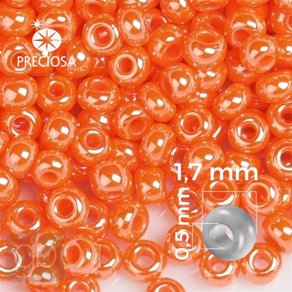 Preciosa Seed beads 13/0 1,7 mm Orange 98140 20 g