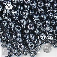 Preciosa Seed beads 13/0 1,7 mm Hematit 49102 20 g