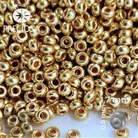 Preciosa Seed beads 13/0 1,7 mm Golden 18504 20 g