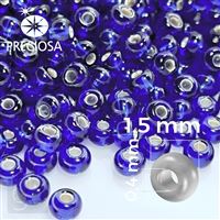 Preciosa Seed beads 15/0 1,5 mm Blue 37080 50 g