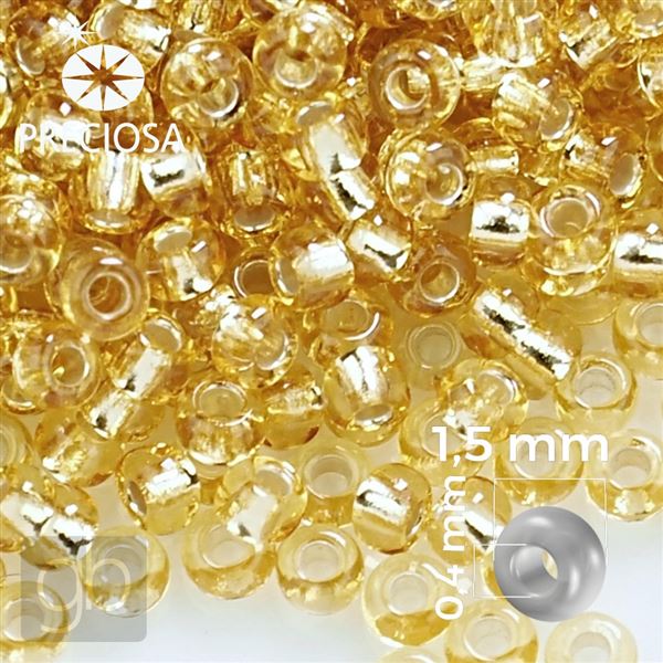 Preciosa Seed beads 15/0 1,5 mm Yellow 17020 20 g