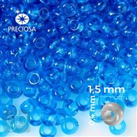 Preciosa Seed beads 15/0 1,5 mm Blue 60150 20 g