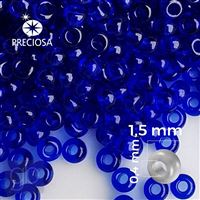 Preciosa Seed beads 15/0 1,5 mm Blue 60300 20 g