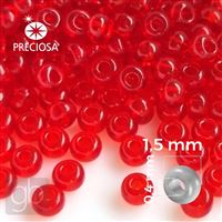 Preciosa Seed beads 15/0 1,5 mm Red 90070 20 g