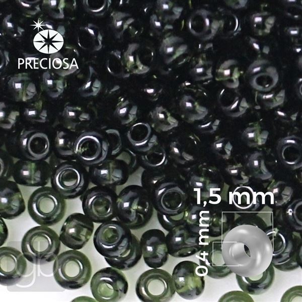 Preciosa Seed beads 15/0 1,5 mm Green 50290 20 g