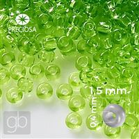 Preciosa Seed beads 15/0 1,5 mm Green 50220 20 g