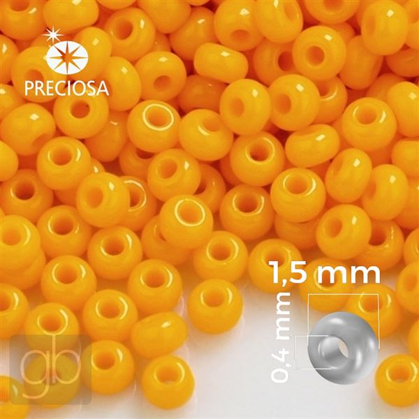 Preciosa Seed beads 15/0 1,5 mm Orange 93110 20 g