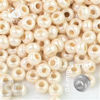 Preciosa Seed beads 15/0 1,5 mm Beige 46112 20 g