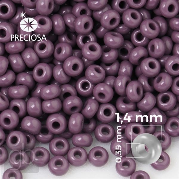 Preciosa Seed beads 16/0 1,4 mm Purple 23040 20 g