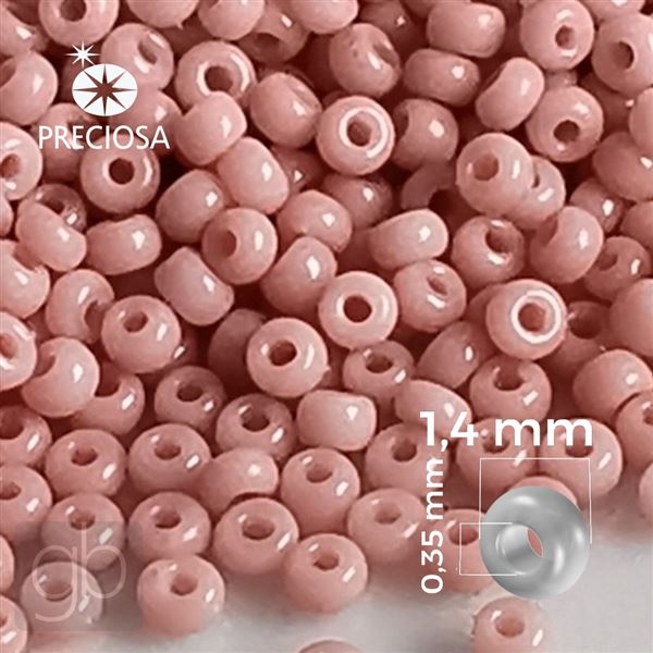 Preciosa Seed beads 16/0 1,4 mm Rosa 73030 20 g