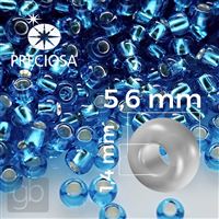 Preciosa Seed beads 3/0 5,6 mm Blue 67150 20 g