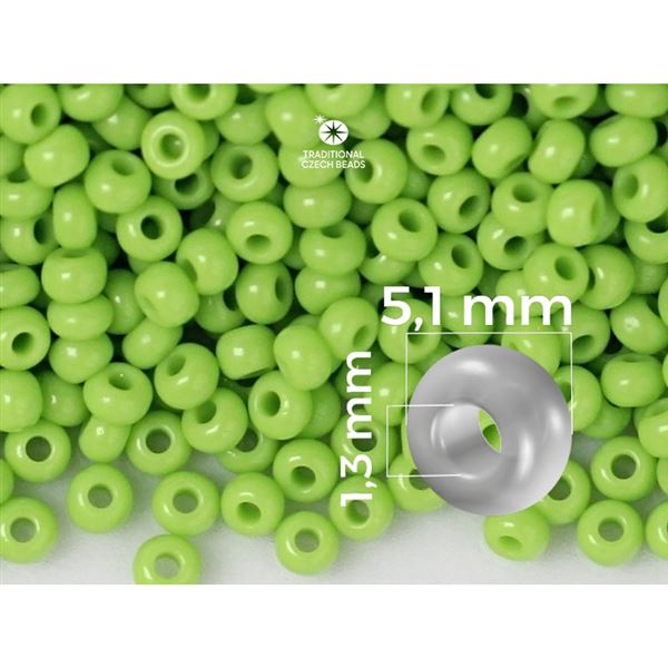 Preciosa Seed beads 4/0 5,1 mm Green (53310) 20 g