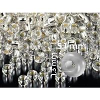 Preciosa Seed beads 4/0 5,1 mm Clear (78102) 20 g