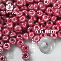 Preciosa Seed beads 5/0 4,6 mm Red 98190 50 g