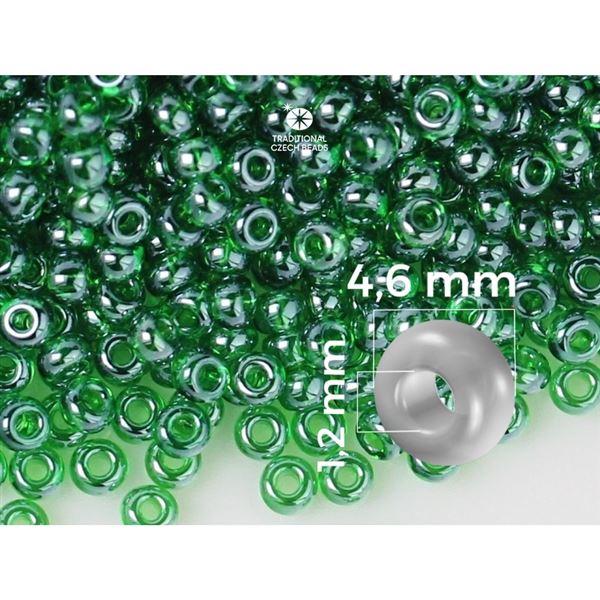 Preciosa Seed beads 5/0 4,6 mm Green (56120) 20 g