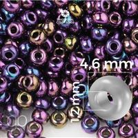 Preciosa Seed beads 5/0 4,6 mm Purple Iris (59195) 20 g