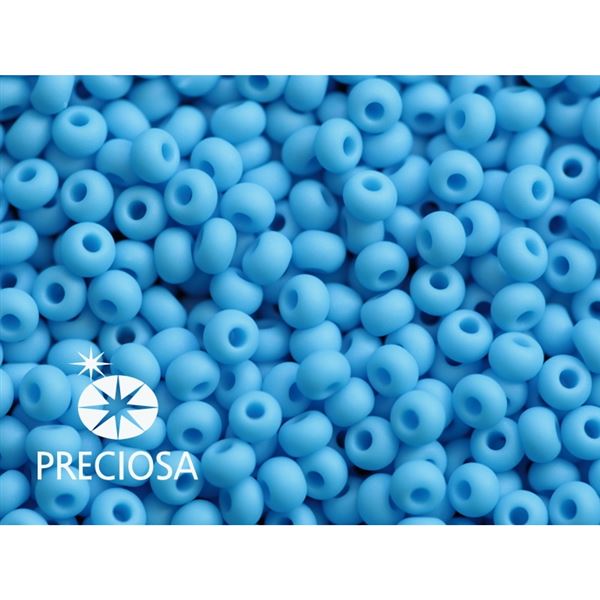 Preciosa Seed beads 5/0 4,6 mm Blue MATT (63020) 20 g