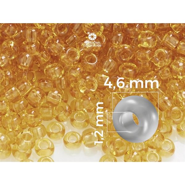 Preciosa Seed beads 5/0 4,6 mm Yellow (10050) 20 g