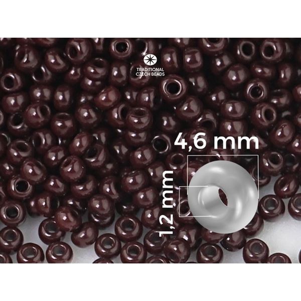 Preciosa Seed beads 5/0 4,6 mm Brown (13780) 20 g