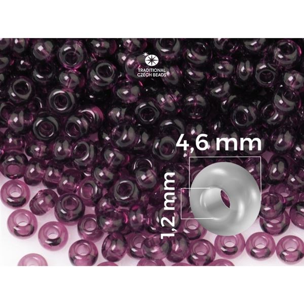 Preciosa Seed beads 5/0 4,6 mm Purple (20060) 20 g