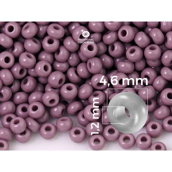 Preciosa Seed beads 5/0 4,6 mm Purple (23020) 20 g