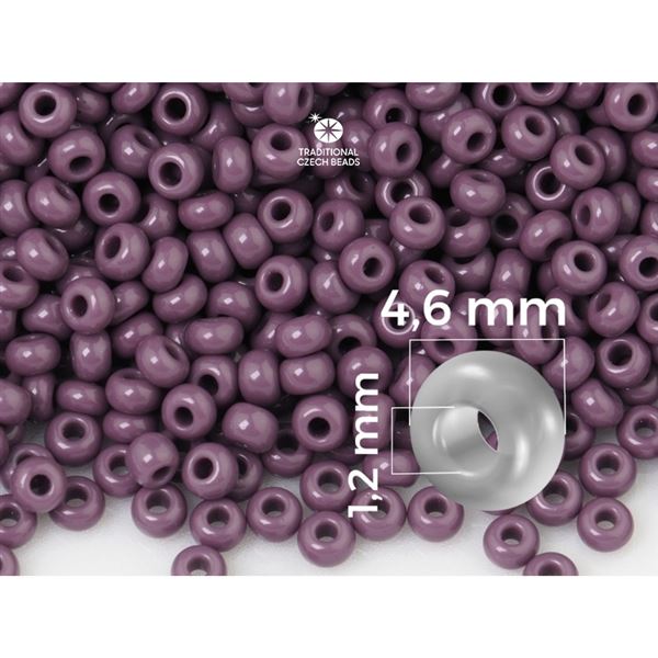 Preciosa Seed beads 5/0 4,6 mm Purple (23040) 20 g